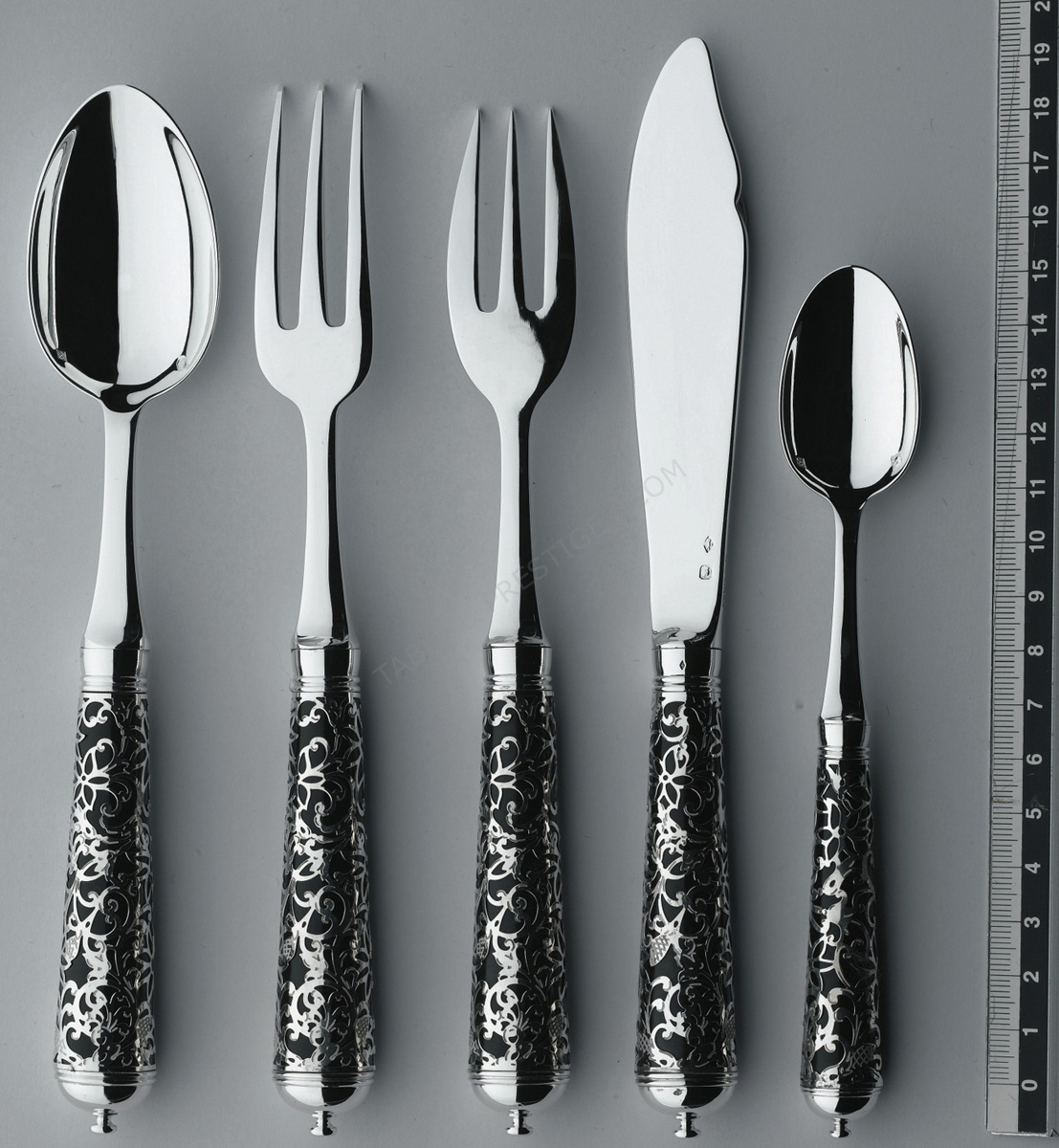 Dessert fork in sterling silver - Ercuis